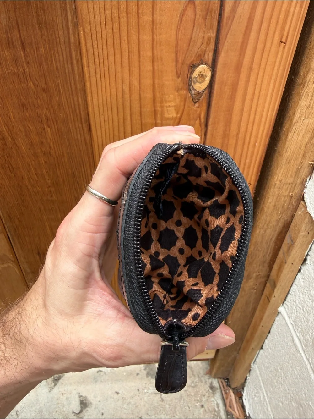 Brighton Y2K pebbled leather zippered makeup/travel bag